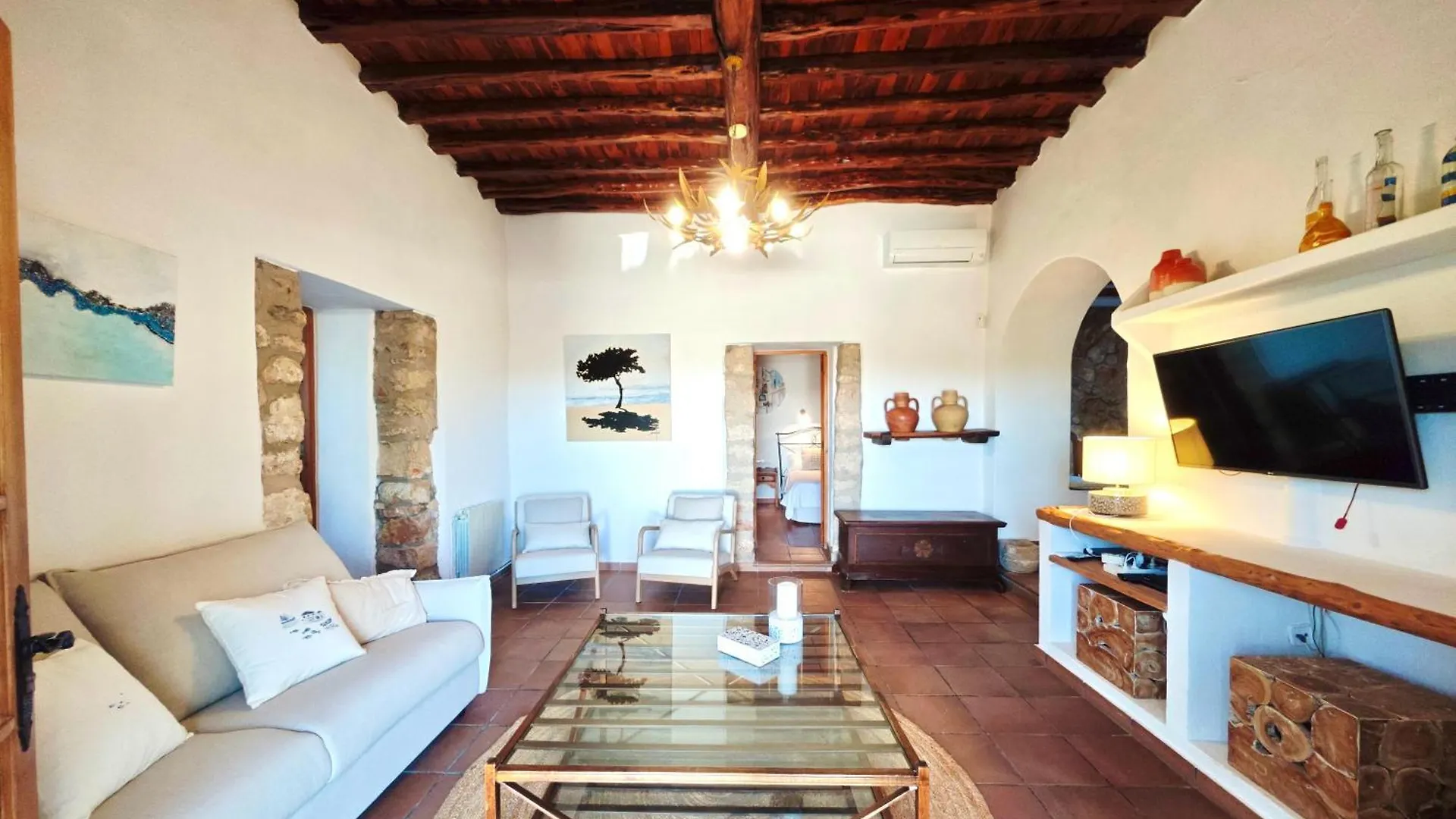 Casa Can Lluc Con Piscina, Jardin Y Vista Al Campo Sant Miquel de Balansat Španělsko